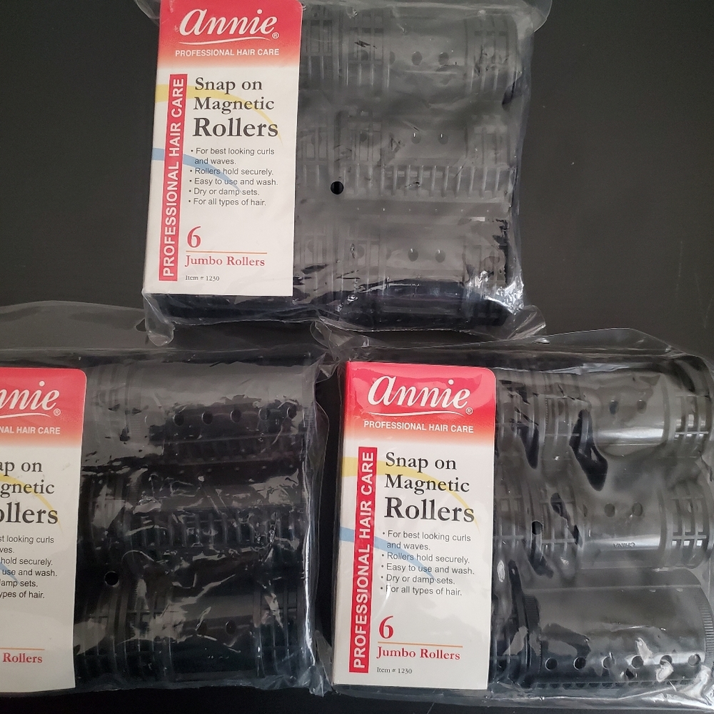 Annie snap on magnetic jumbo rollers